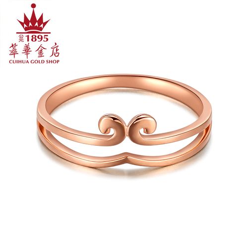 指尖的誓言 萃华金店18K红紧箍咒情侣戒指，给爱情一个永恒的名字